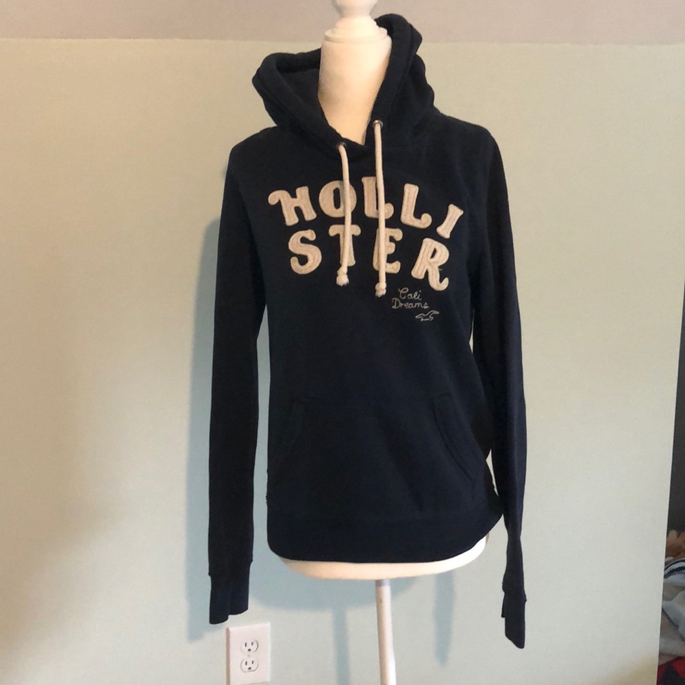 Navy Blue Hollister sweatshirt.